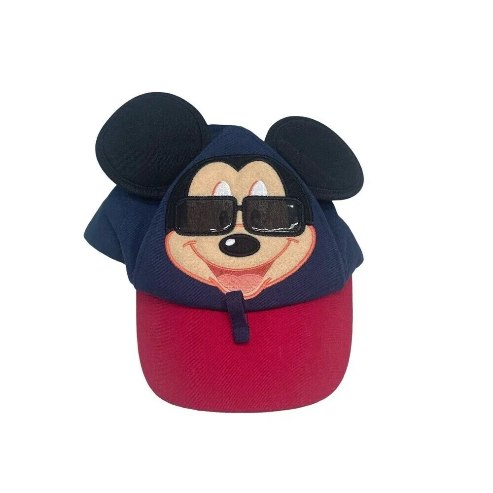 Disney Parks Mickey Mouse toddler hat pop up ears sunglass holder cap Disneyland